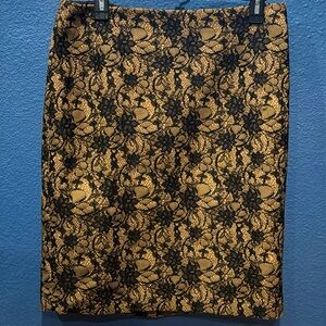 Lacy pencil skirt